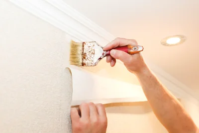 Pose de papier peint à Séris — revêtements muraux et toiles de verre